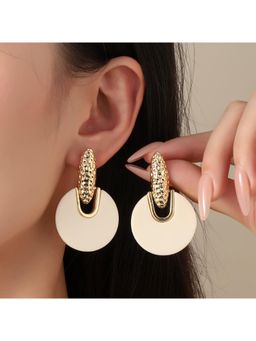 Salty - Nirvana White & Gold Drop Earrings