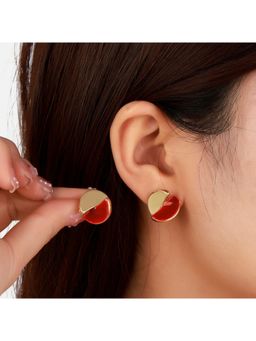 Salty - Vintage Rouge Stud Earrings