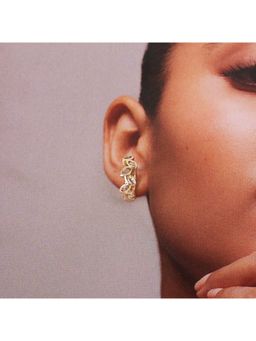 Salty - Leaf Cluster Stud Earrings