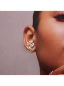 Salty - Zarnish Leaf Stud Earrings