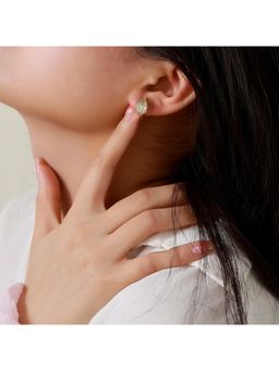 Salty - Diamond Pankh Stud Earrings