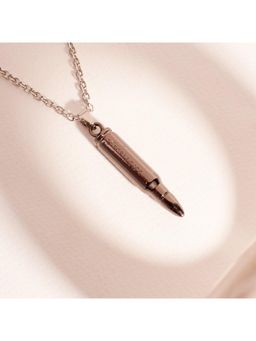 Salty Alpha - Men Classic Bullet Pendant Chain - Black