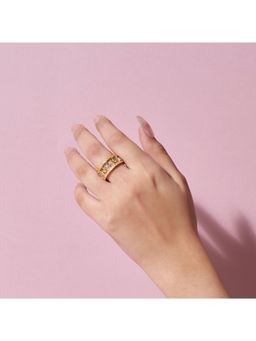 Salty - 2 In 1 Baguette Diamond Rings (Pack of 2)