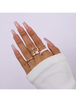 Salty - Gold Livia Rings (Pack of 5)