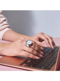 Salty - Girl Boss Salty Watch Ring - Silver