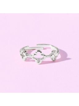 Salty - Mini Clover Silver Ring
