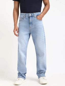 Tommy Hilfiger - Light-Wash Straight Fit Low-Rise Jeans