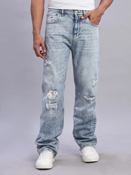 Tommy Hilfiger - Regular Fit Mid Wash Mid Rise Jeans