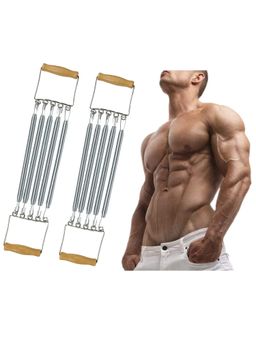 Strauss - Chest Expander with 5 Springs - Silver