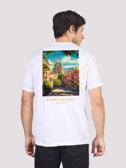 Greylongg - Comfortable Mens Round Neck T-Shirt - White