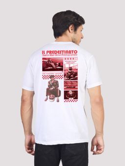 Greylongg - Comfortable Mens Round Neck T-Shirt - White