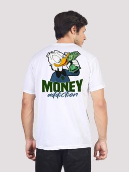 Greylongg - Comfortable Mens Round Neck T-Shirt - White