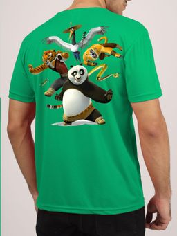 Greylongg - Comfortable Mens Round Neck T-Shirt - Green