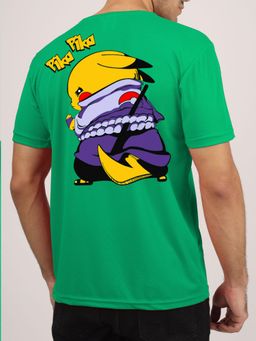 Greylongg - Comfortable Mens Round Neck T-Shirt - Green