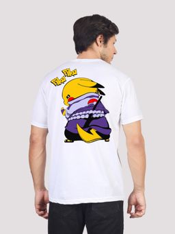 Greylongg - Comfortable Mens Round Neck T-Shirt - White