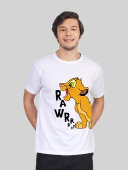 Greylongg - Comfortable Mens Round Neck T-Shirt - White