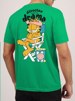 Greylongg - Comfortable Mens Round Neck T-Shirt - Green