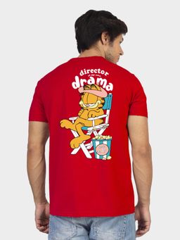 Greylongg - Comfortable Mens Round Neck T-Shirt - Red