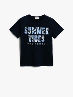 Koton - Boys Navy Blue T-shirt