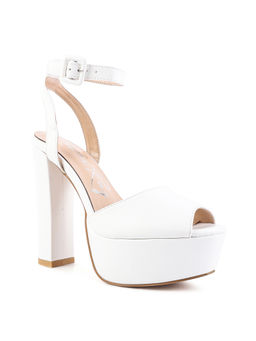 London Rag - Solid White Heels