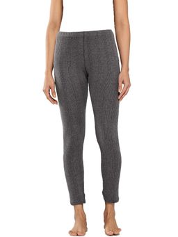 Leading Lady - Women Black Cotton-Poly Thermal Bottom