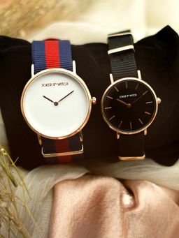 Joker and Witch - Multi-Color Nylon Watch (Pack of 2) - JWCW105