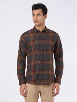 Pepe Jeans - Men Grey Check Full Sleeve Casual Shirt