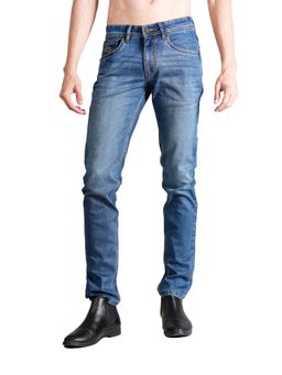 Cantabil - Men Blue Solid Casual Jeans