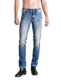 Cantabil - Men Blue Solid Casual Jeans