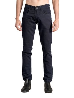 Cantabil - Men Navy Blue Solid Casual Jeans