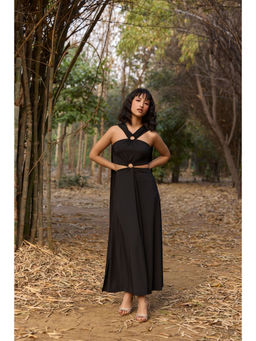 The Clothing Factory - Multi-Styling Black Maxi Dress