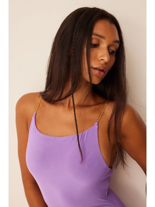 na kd purple dress Ruffle Detail Chiffon Maxi Dress Purple