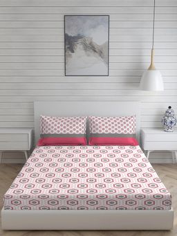 Layers - Colorado Cotton Rich 225 TC Bedsheet Set (Pink)