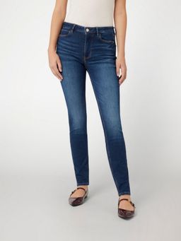Guess - Cotton Blend Skinny Mid Rise Jeans