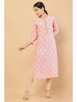 Soch - Women Pink Printed Kurta