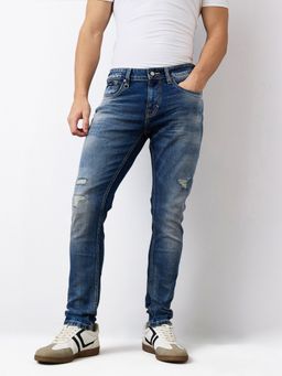 Spykar - Men Slim Fit Low Rise Cotton Stretch Casual Jeans