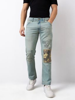 Spykar - Men Comfort Fit Mid Rise Cotton Casual Jeans