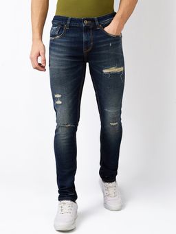 Spykar - Men Slim Fit Low Rise Cotton Casual Jeans