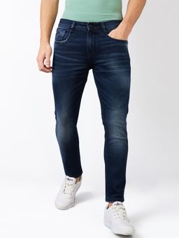 Spykar - Men Blue Slim Fit Mid Rise Cotton Stretch Casual Jeans