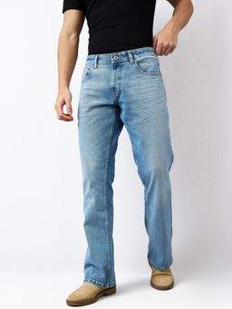 Spykar - Men Blue Regular Fit Mid Rise Cotton Casual Jeans