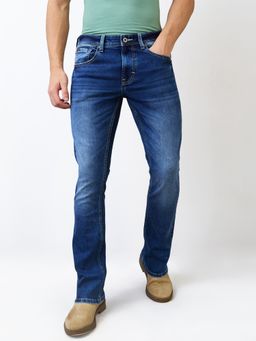Spykar - Men Blue Regular Fit Mid Rise Cotton Casual Jeans
