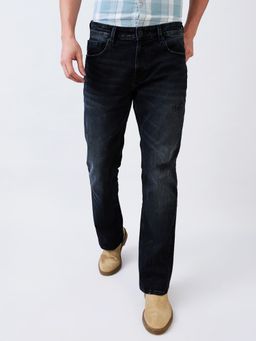 Spykar - Men Black Regular Fit Mid Rise Cotton Casual Jeans