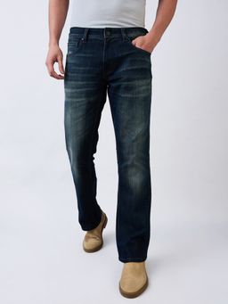 Spykar - Men Blue Regular Fit Mid Rise Cotton Casual Jeans