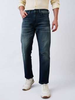 Spykar - Men Blue Comfort Fit Mid Rise Cotton Casual Jeans