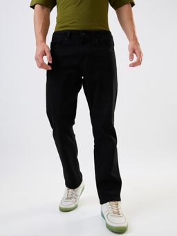 Spykar - Men Black Comfort Fit Mid Rise Cotton Casual Jeans
