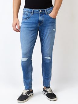 Spykar - Men Blue Slim Fit Mid Rise Cotton Casual Jeans