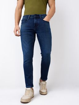 Spykar - Men Blue Slim Fit Mid Rise Cotton Casual Jeans