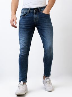 Spykar - Men Blue Slim Fit Mid Rise Cotton Casual Jeans