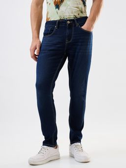 Spykar - Men Blue Slim Fit Mid Rise Cotton Casual Jeans