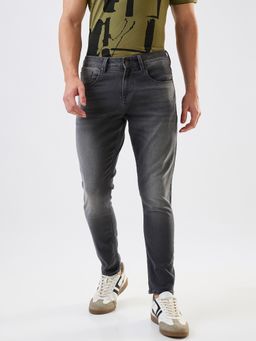 Spykar - Men Grey Slim Fit Mid Rise Cotton Casual Jeans
